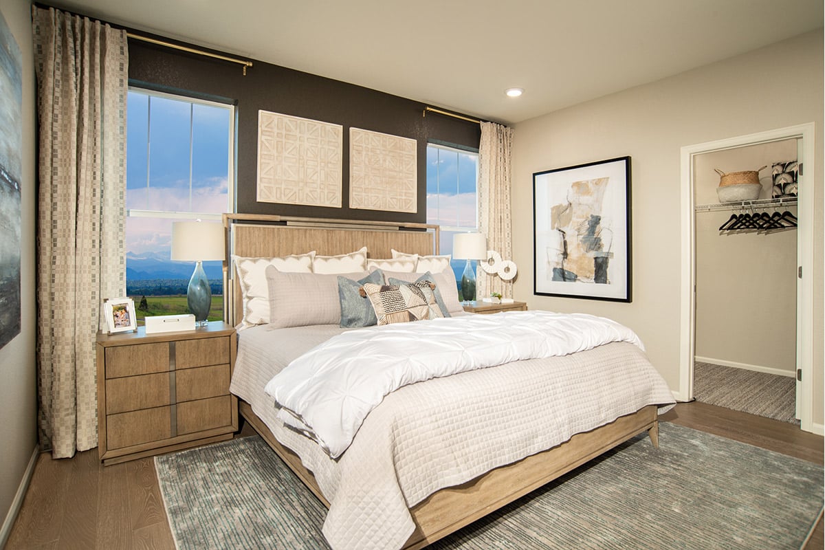 New Homes in Aurora, CO - Painted Prairie Plan 1382 Primary Bedroom