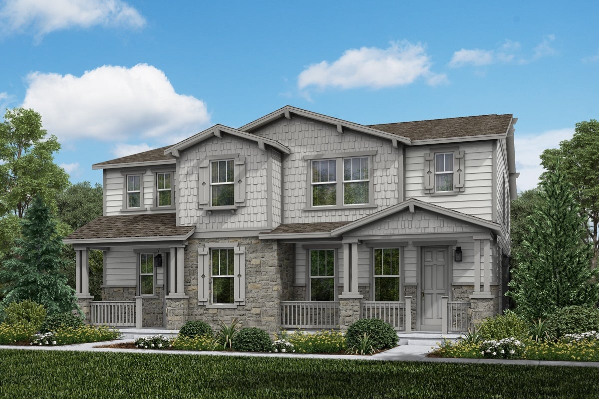 New Homes in Aurora, CO - Painted Prairie Villas Plan 1885 & Plan 1754