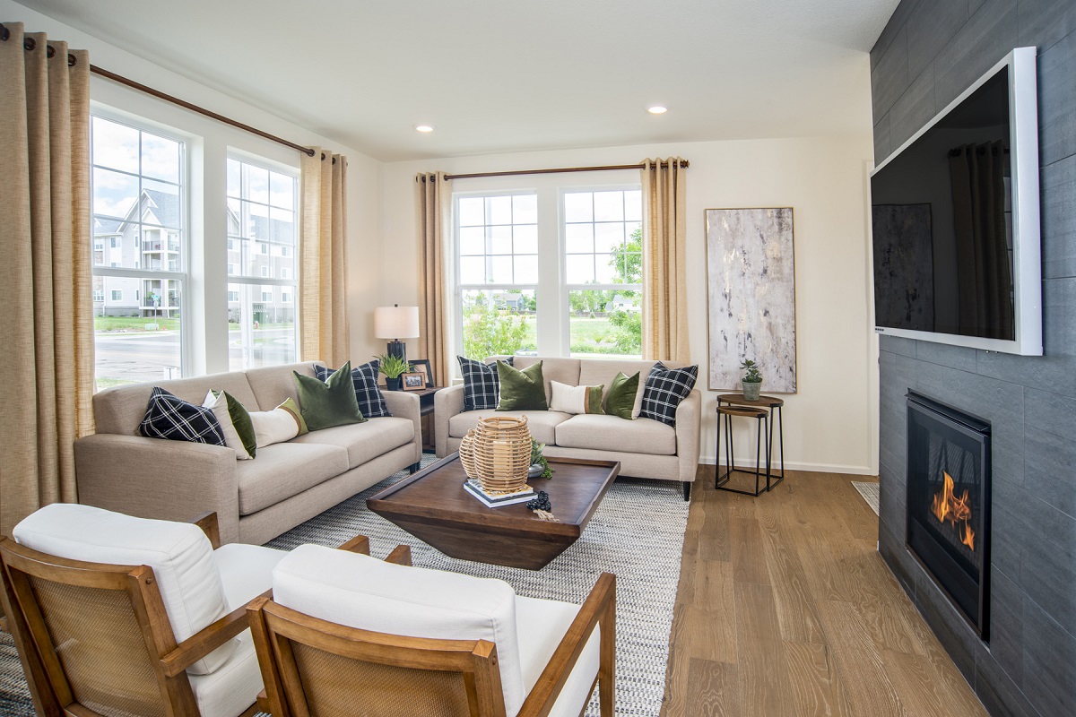 New Homes in Longmont, CO - Prairie Village Villas Plan 1671 Living Area