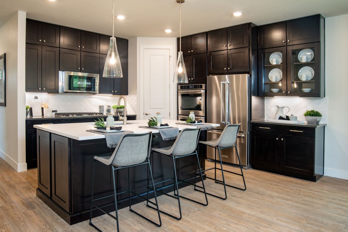 KB model home kitchen in Dacono, CO