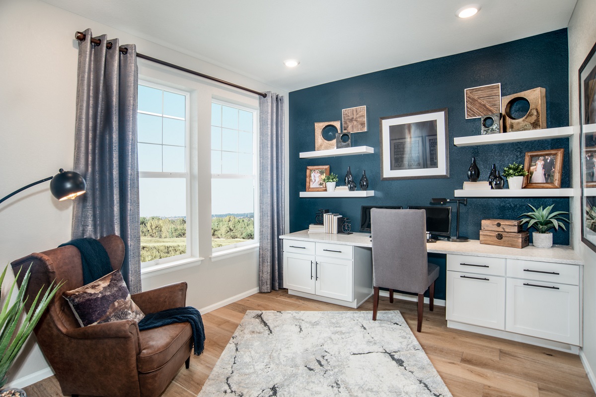 New Homes in Parker, CO - Trails at Crowfoot Villas Plan 1754 Home Office 