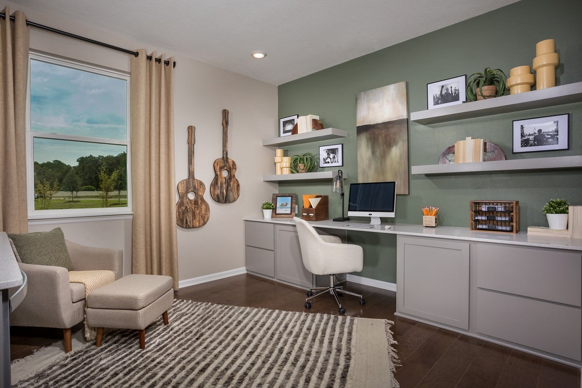New Homes in St. Johns, FL - Brookside Preserve Plan 2387 Home Office