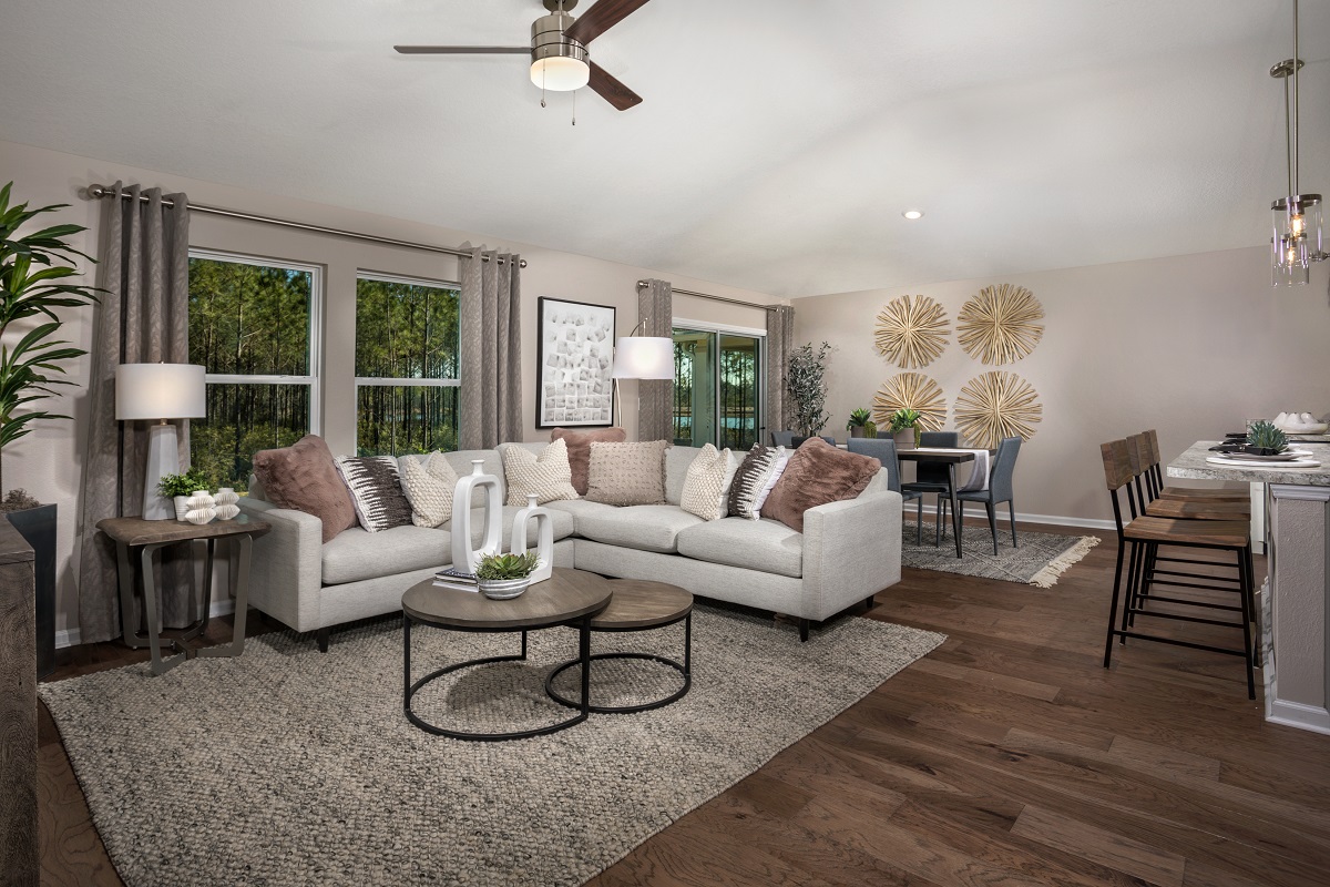 New Homes in Jacksonville , FL - Copper Ridge Plan 1541 Great Room