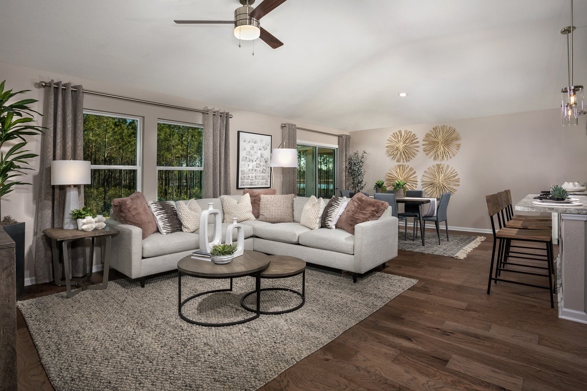 New Homes in Jacksonville, FL - Copper Ridge Plan 1541 Great Room