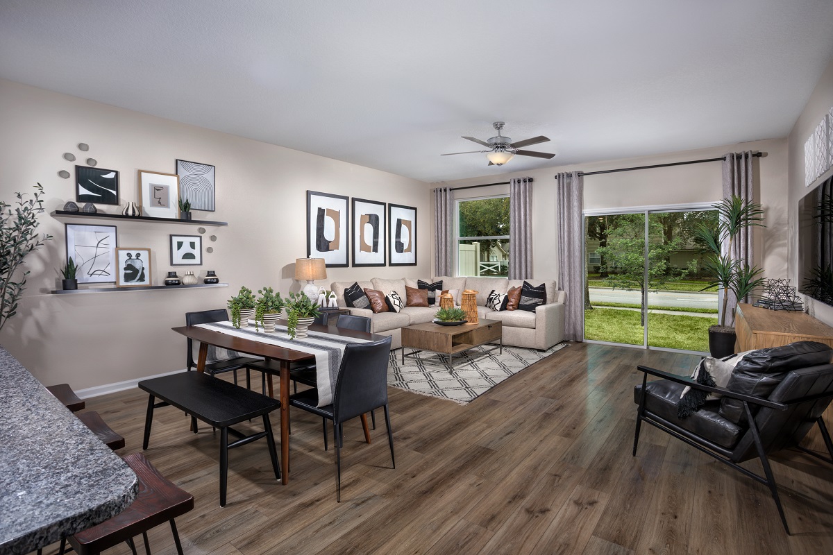 New Homes in Jacksonville, FL - Greenland Place Townhomes Plan 1598 Great Room