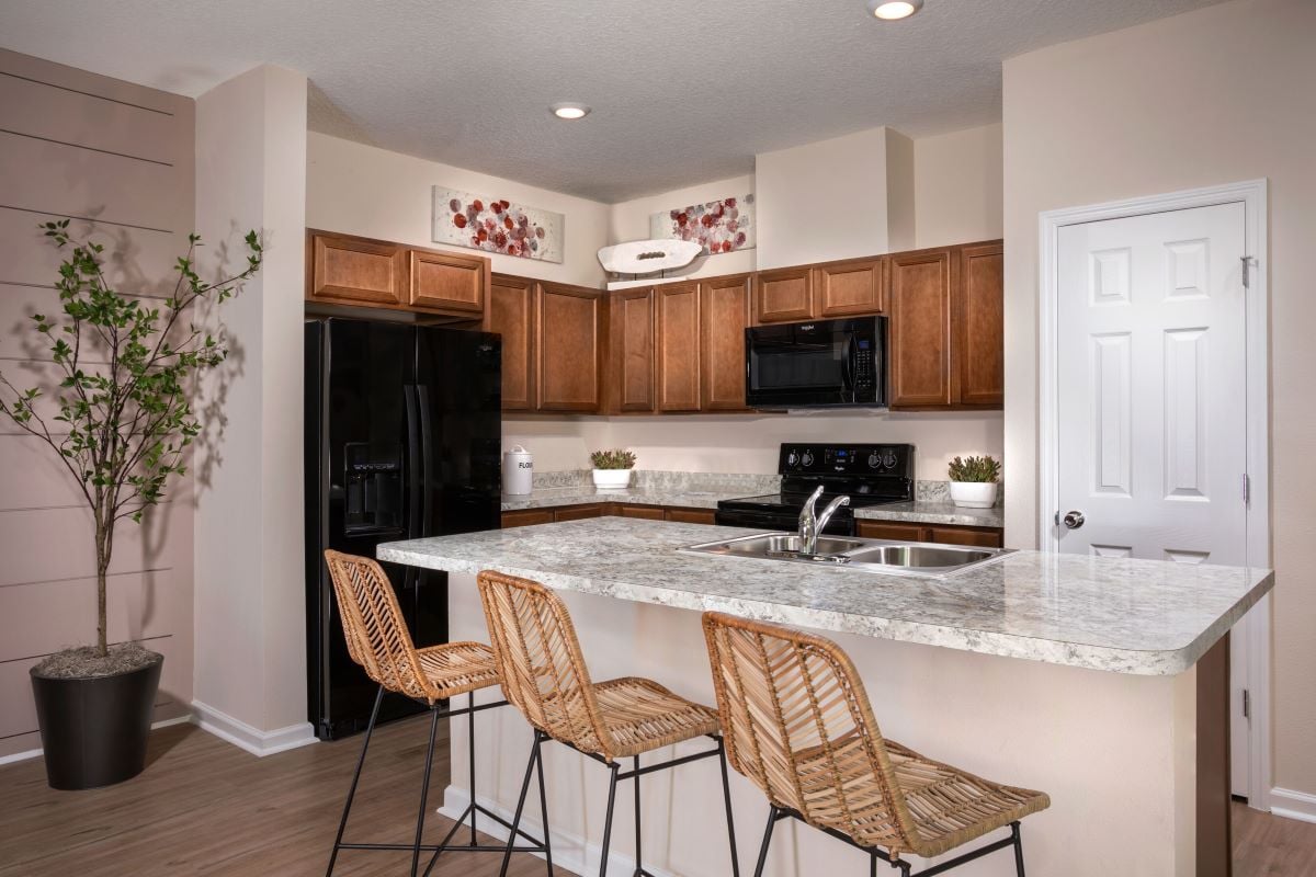 New Homes in Jacksonville, FL - Meadows at Oakleaf Townhomes The Griffith Kitchen