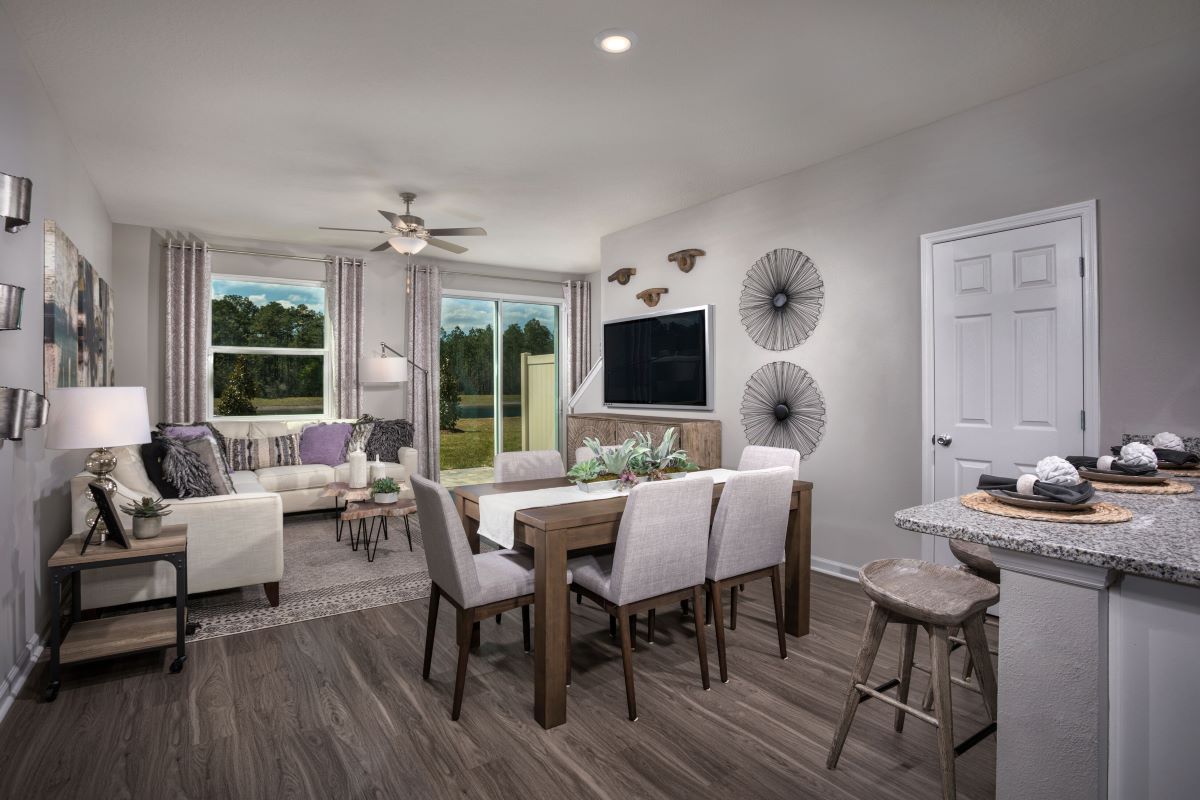 New Homes in Jacksonville, FL - Meadows at Oakleaf Townhomes The Watson Great Room