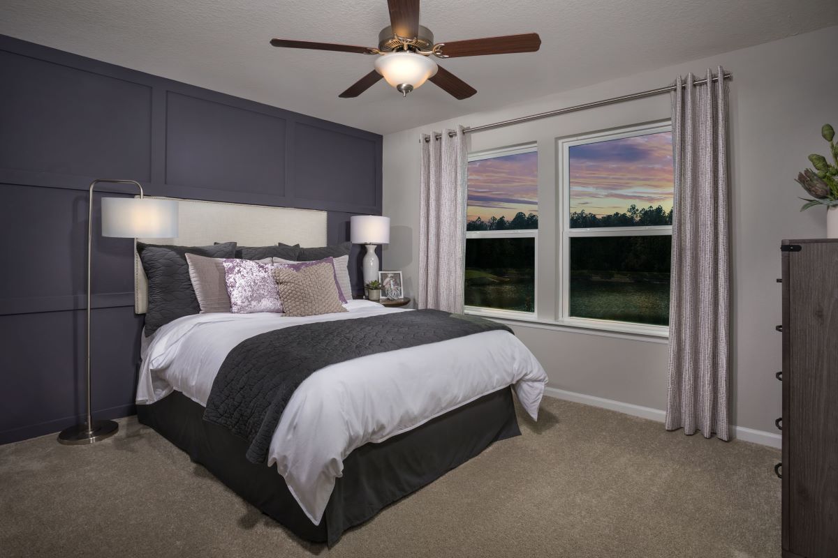 New Homes in Jacksonville, FL - Meadows at Oakleaf Townhomes The Watson Primary Bedroom