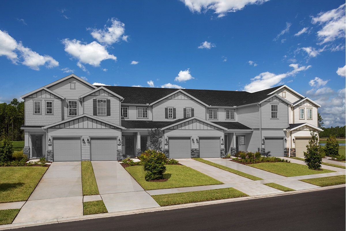 New Homes in Jacksonville, FL - Meadows at Oakleaf Townhomes The Griffith