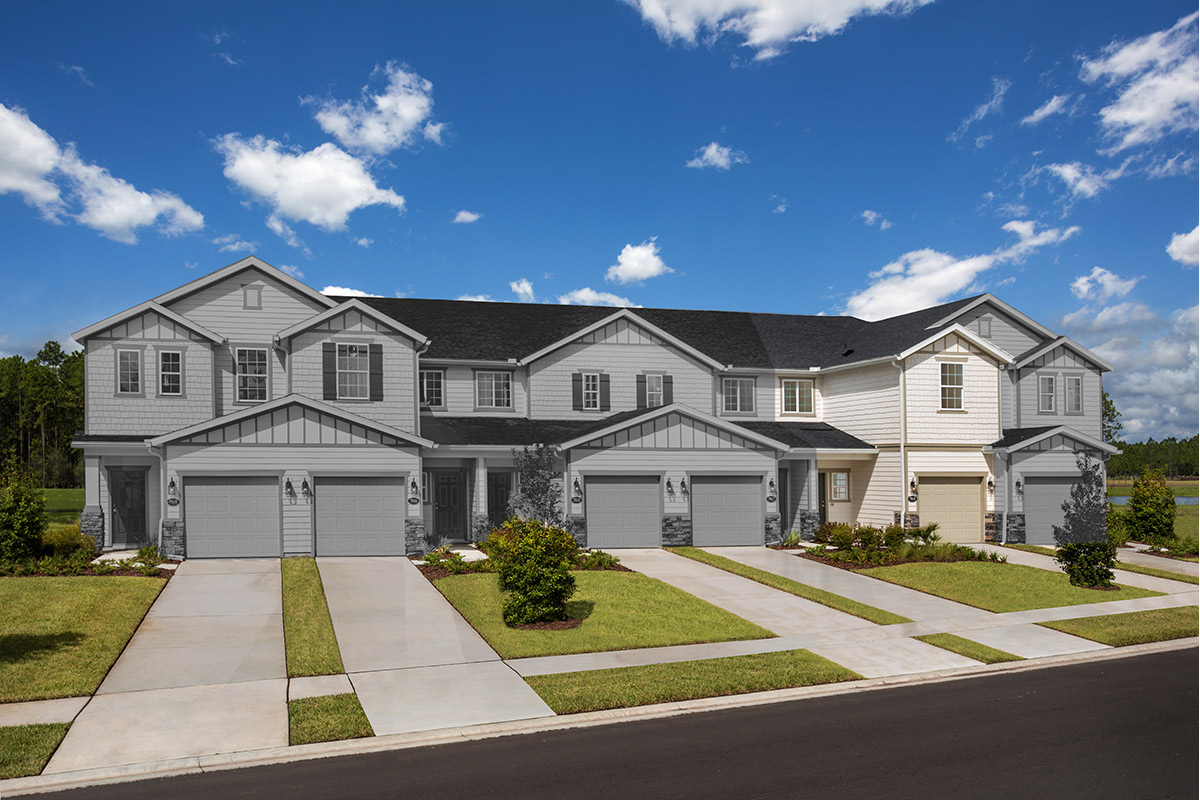 New Homes in Jacksonville, FL - Meadows at Oakleaf Townhomes The Hawkins