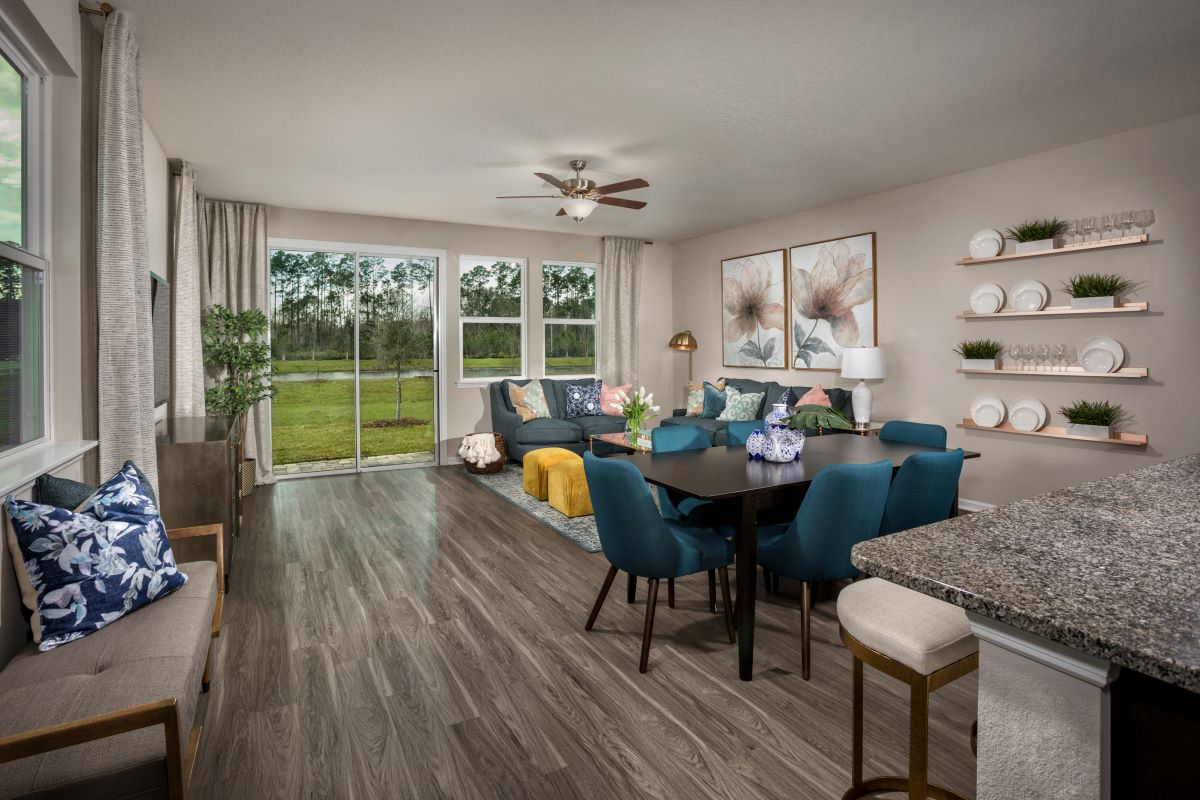 New Homes in St. Augustine, FL - Orchard Park Townhomes The Pearce Great Room
