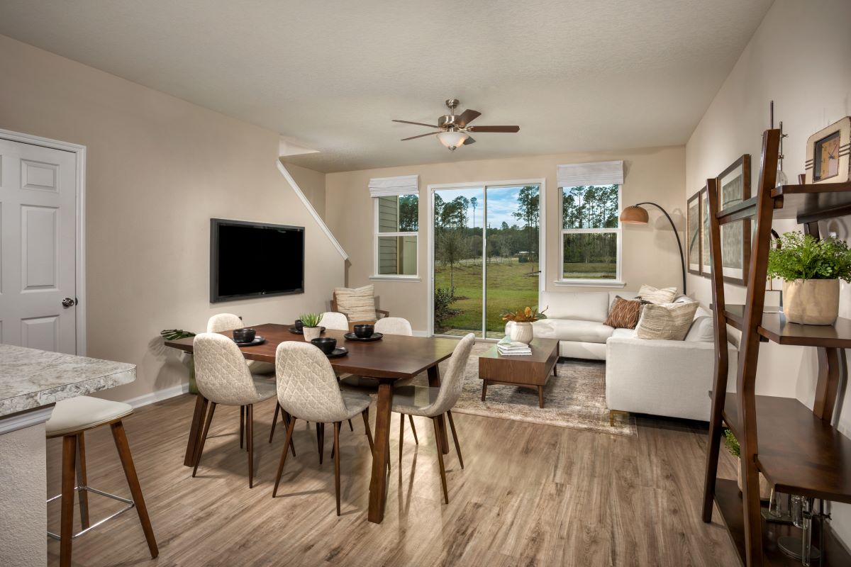 New Homes in St. Augustine, FL - Orchard Park Townhomes The Warren Great Room
