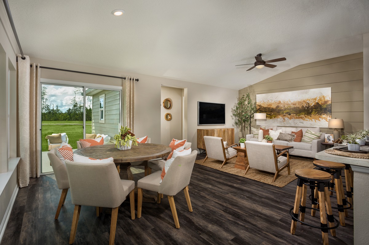 New Homes in Jacksonville, FL - The Preserve at Wells Creek The Branson Great Room