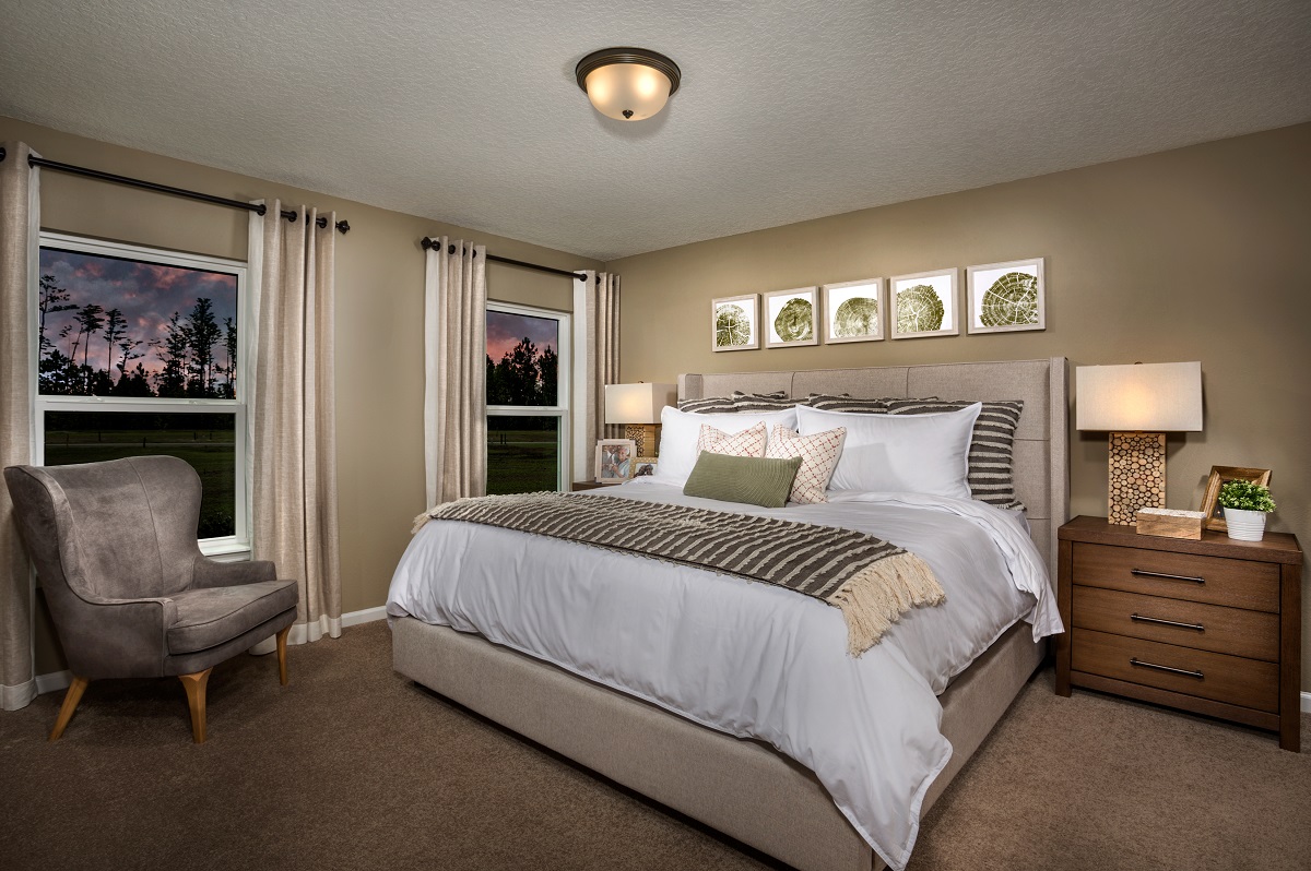 New Homes in Jacksonville, FL - The Preserve at Wells Creek The Branson Primary Bedroom