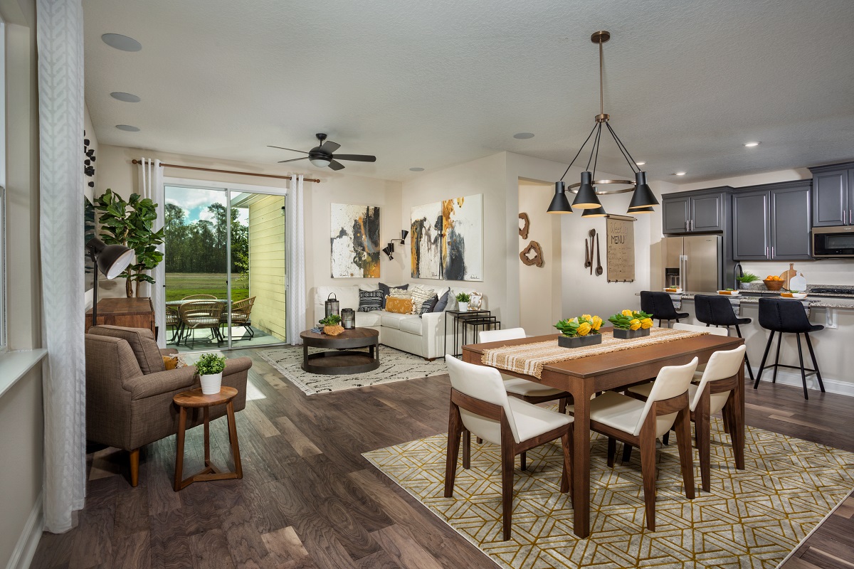 New Homes in Jacksonville, FL - The Preserve at Wells Creek The Darby Great Room