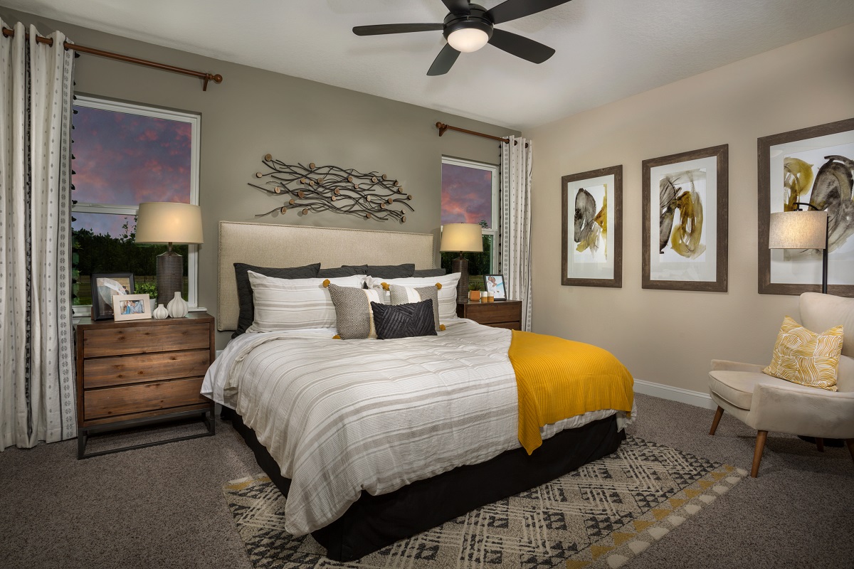 New Homes in Jacksonville, FL - The Preserve at Wells Creek The Darby Primary Bedroom