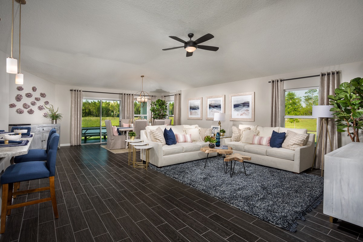 New Homes in Jacksonville, FL - The Preserve at Wells Creek The Hayden Great Room