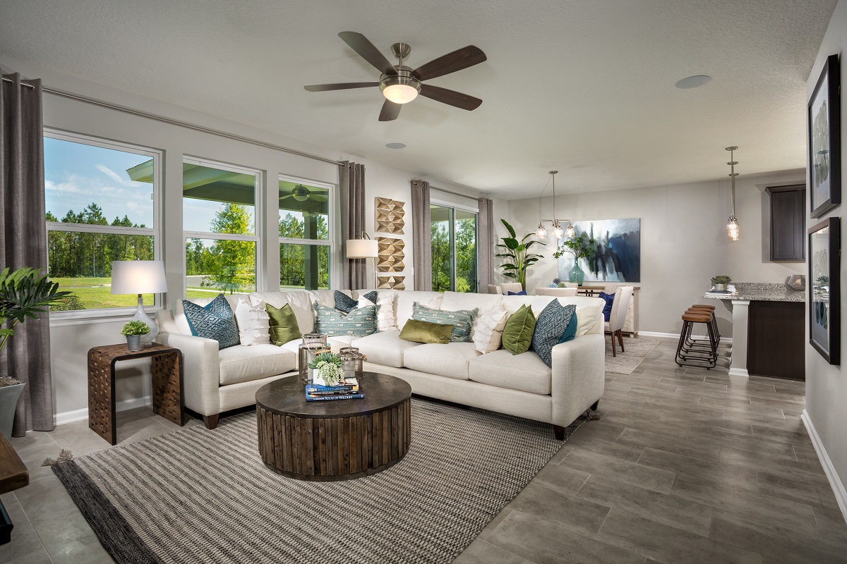 New Homes in Jacksonville, FL - The Preserve at Wells Creek - Classic Series The Westin Great Room