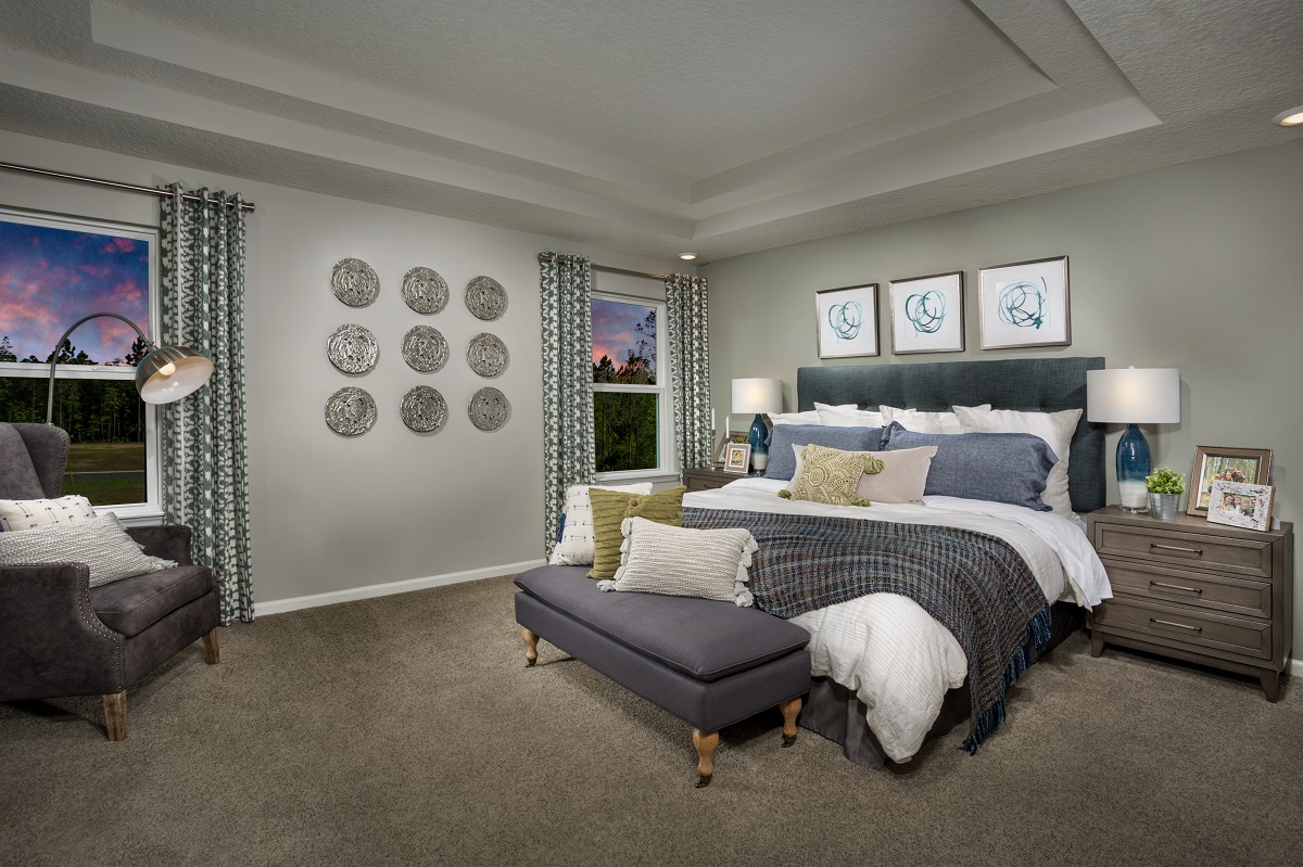 New Homes in Jacksonville, FL - The Preserve at Wells Creek The Westin Primary Bedroom