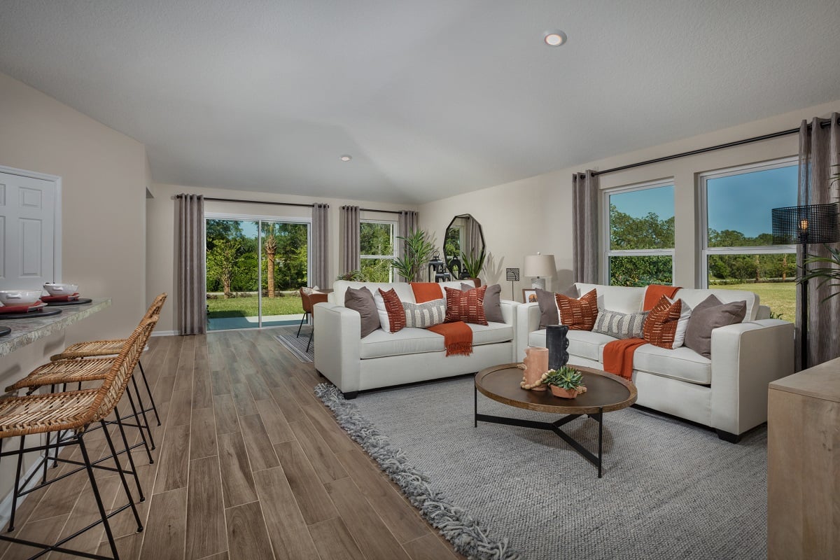 New Homes in Palm Coast, FL - Whiteview Village Plan 1618 Great Room