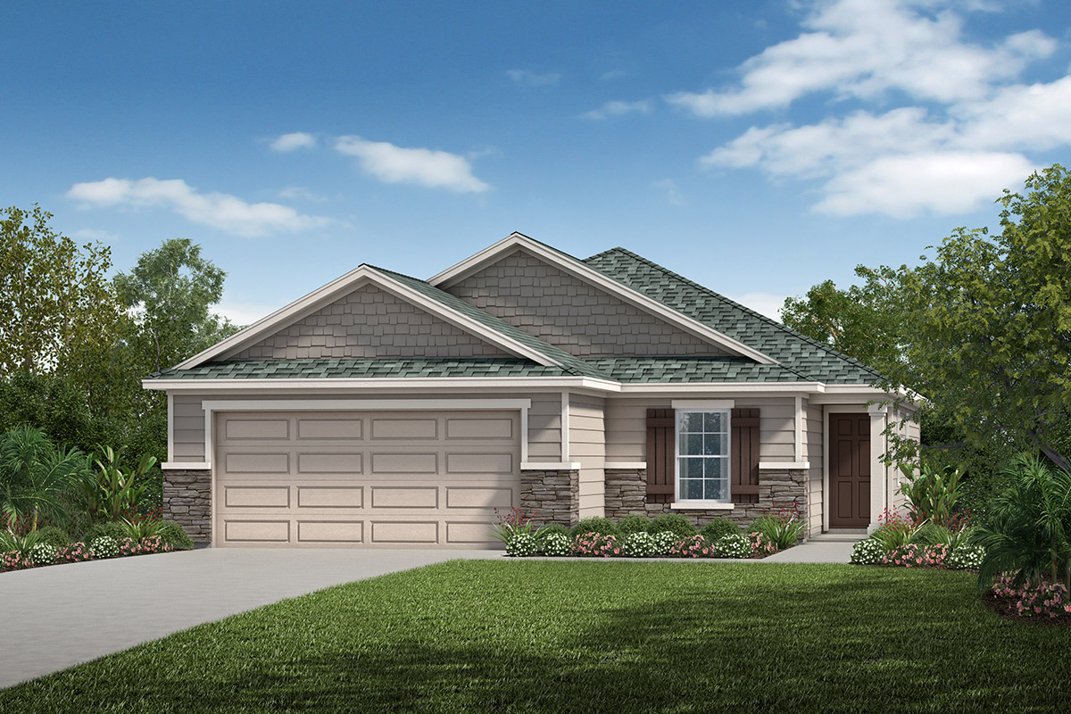 New Homes in Palm Coast, FL - Whiteview Village Plan 1377 Elevation N