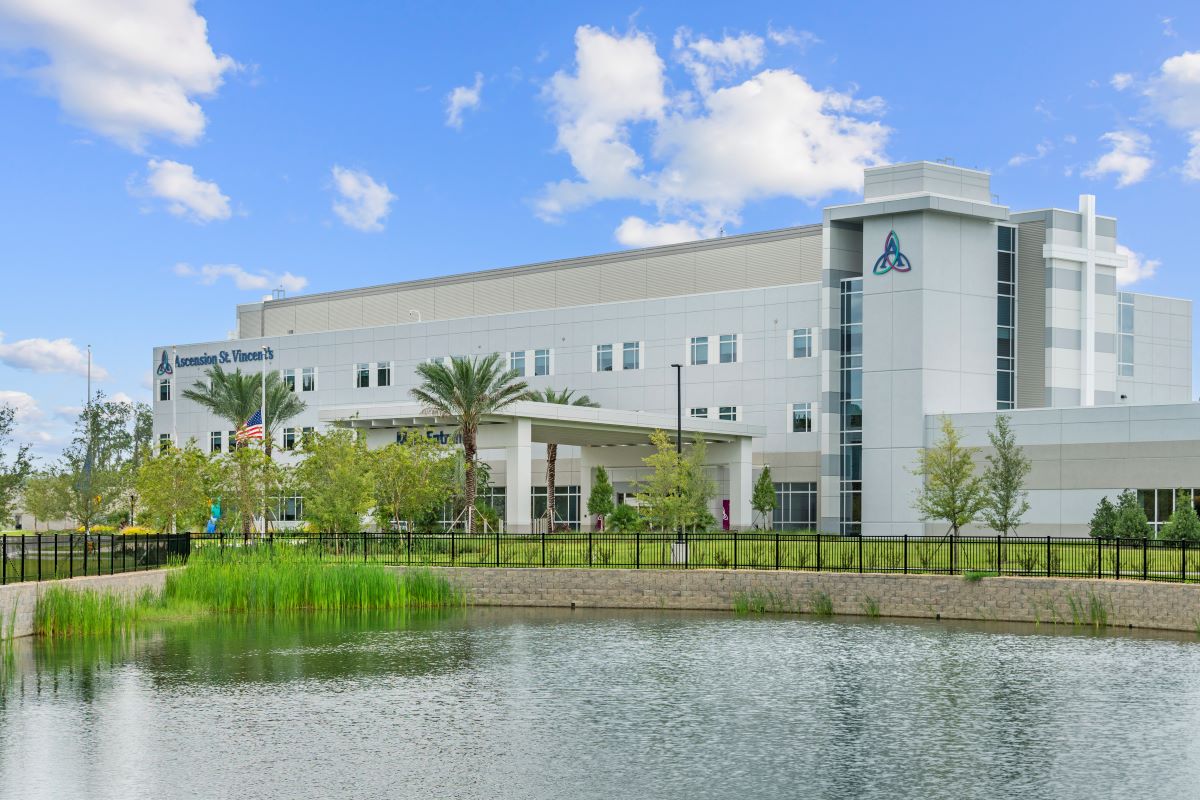 A five-minute drive to Ascension St. Vincent's St. Johns County Hospital 