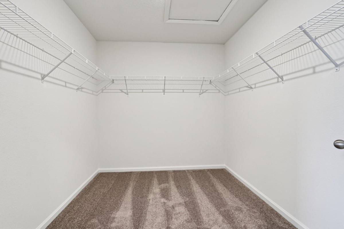 Primary walk-in closet