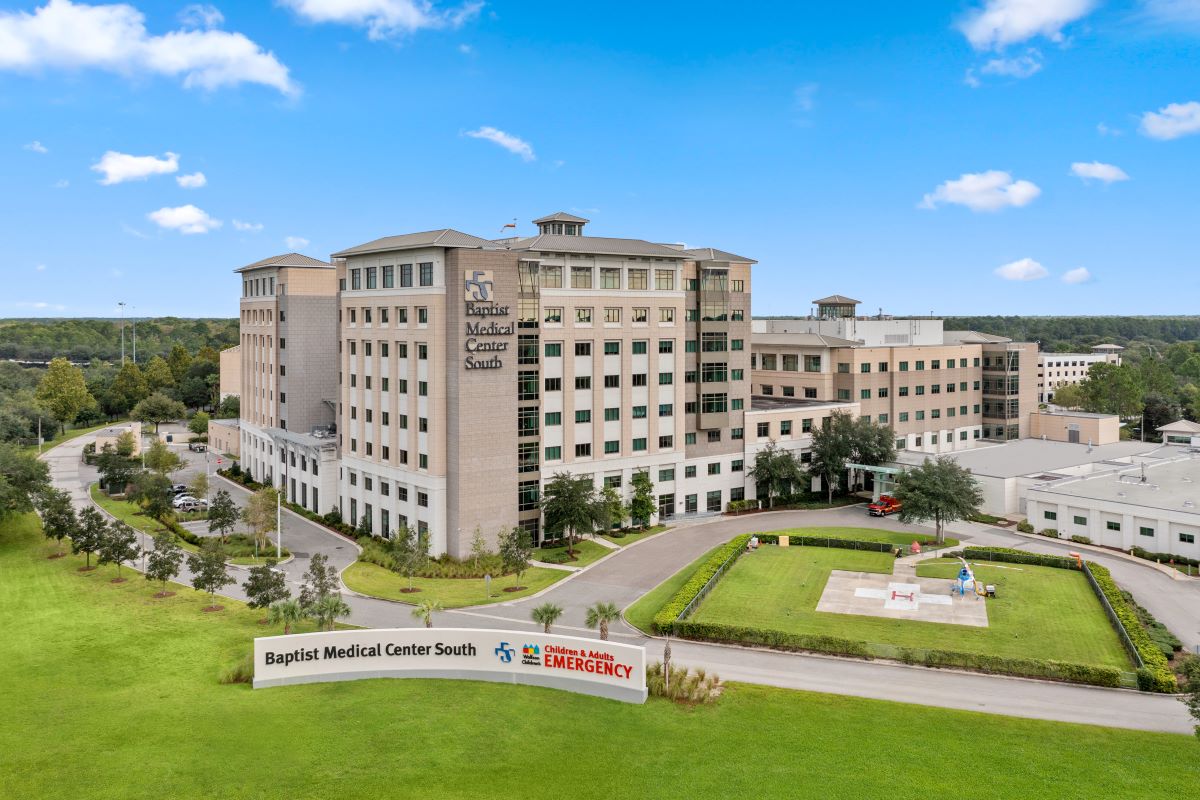 Ten minutes to Baptist Medical Center South Hospital