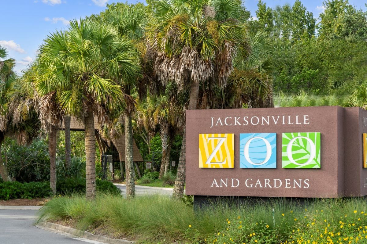 Just a short drive to Jacksonville Zoo and Gardens