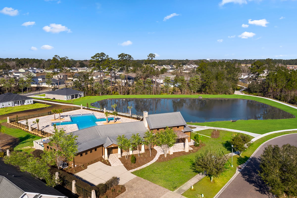 Community pool and clubhouse