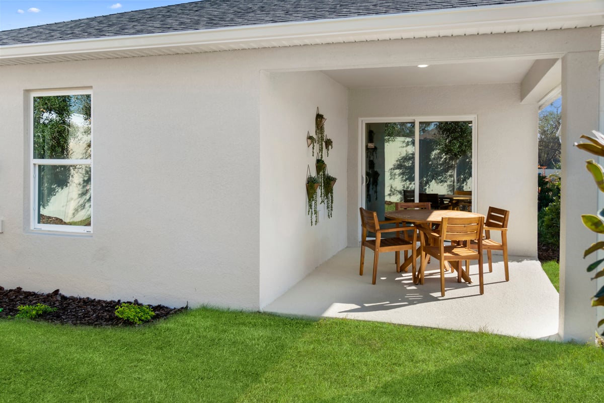 Covered patio