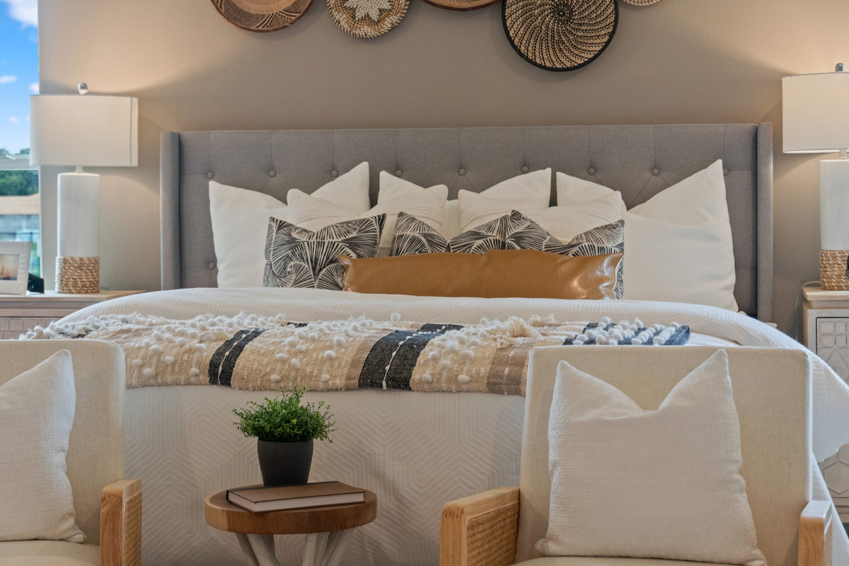 Spacious primary bedroom