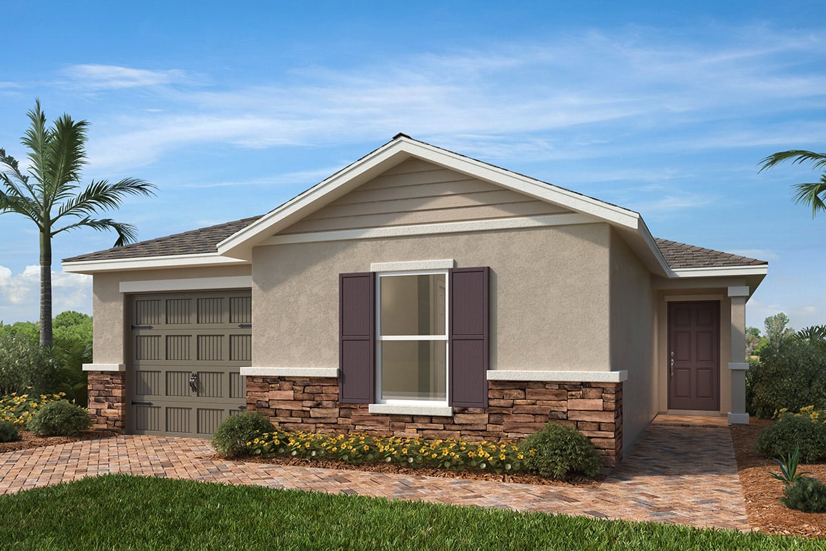 Exterior F with optional stone