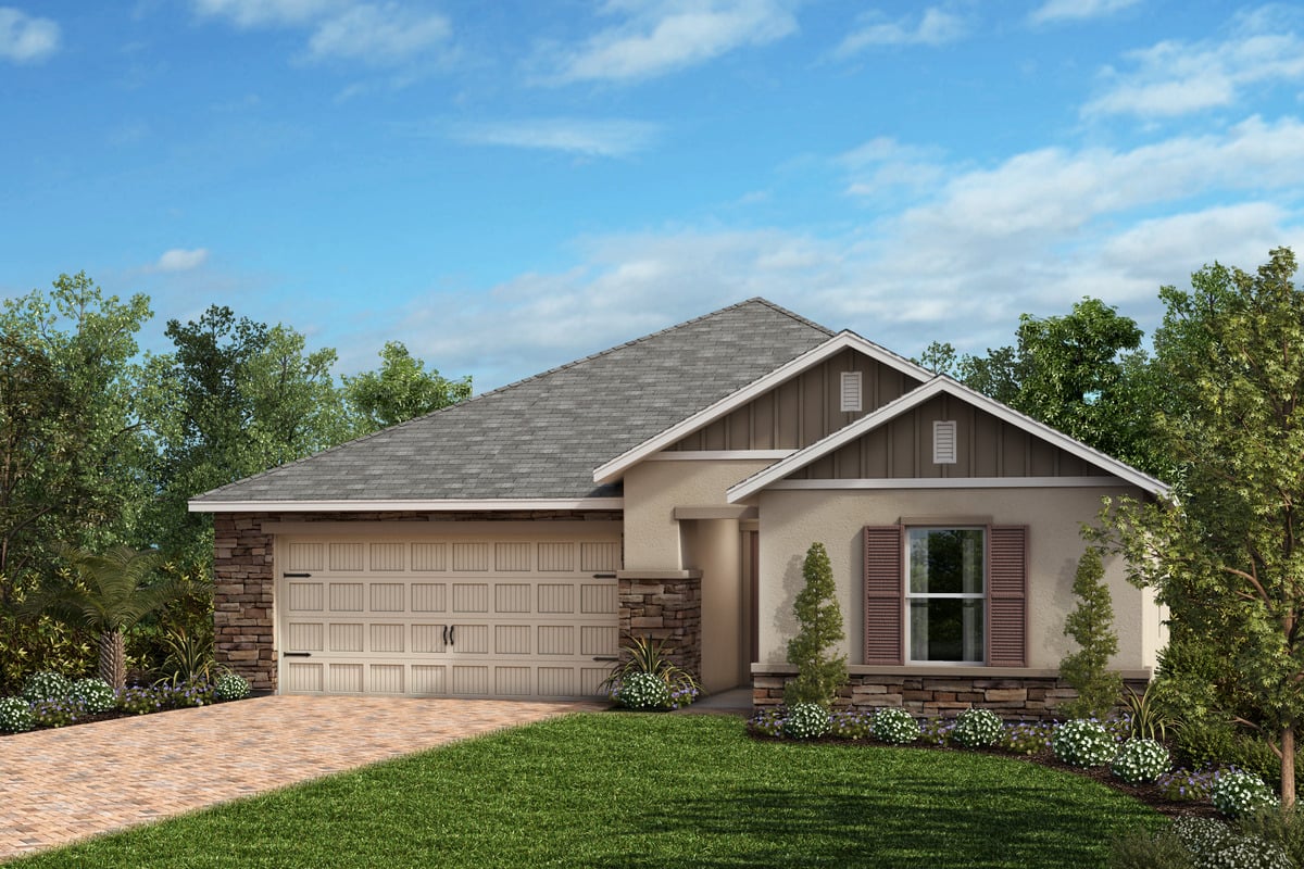 Exterior H with optional stone