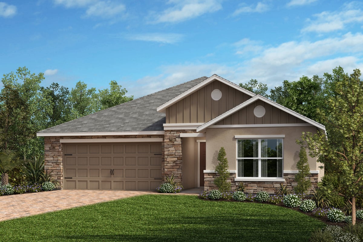 Exterior H with optional stone