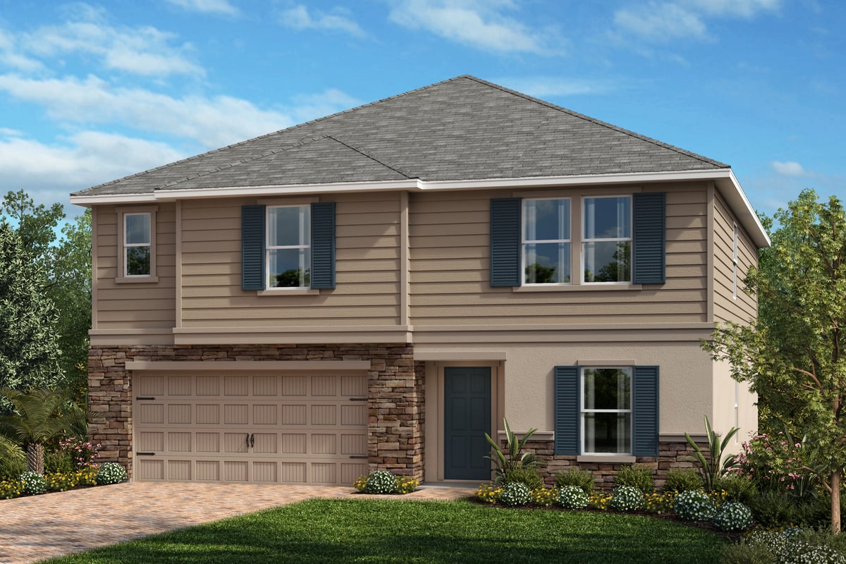 Exterior E with optional stone