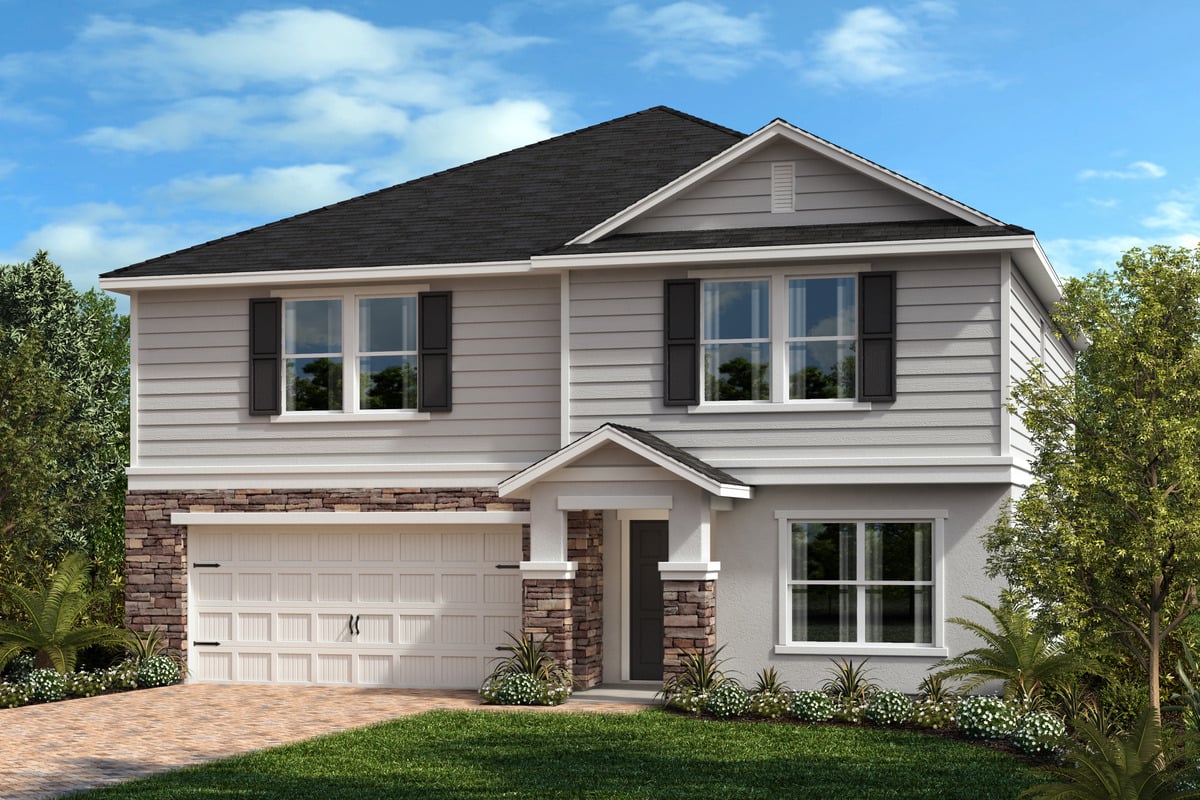 Exterior F with optional stone