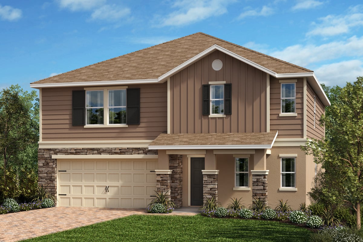 Exterior H with optional stone