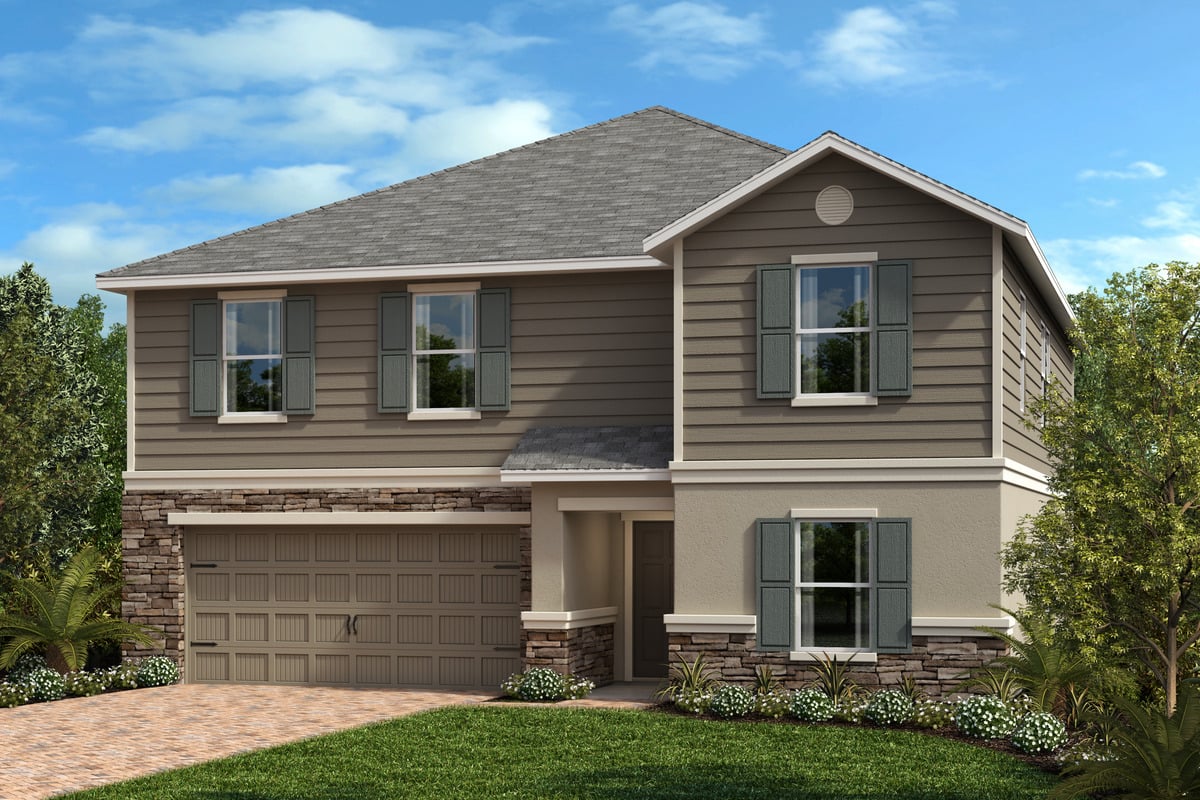 Exterior F with optional stone