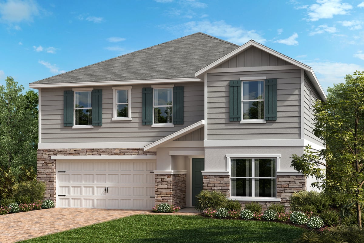 Exterior G with optional stone