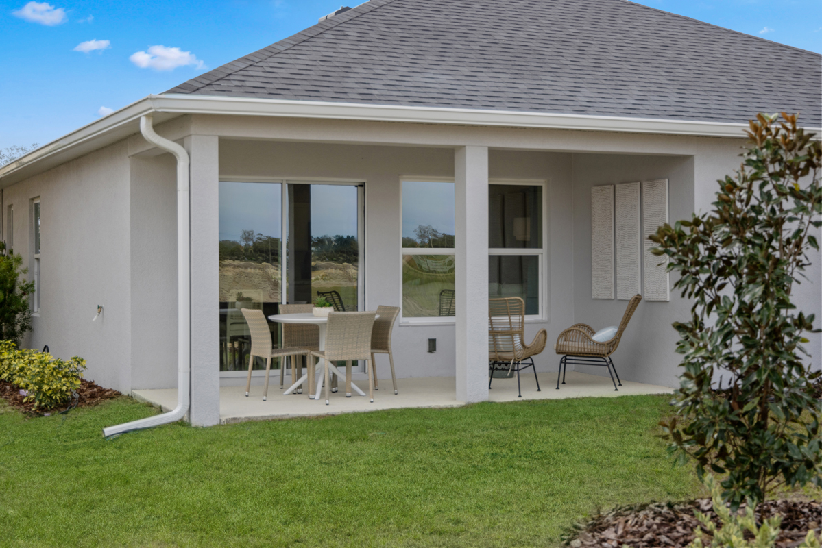 Covered patio