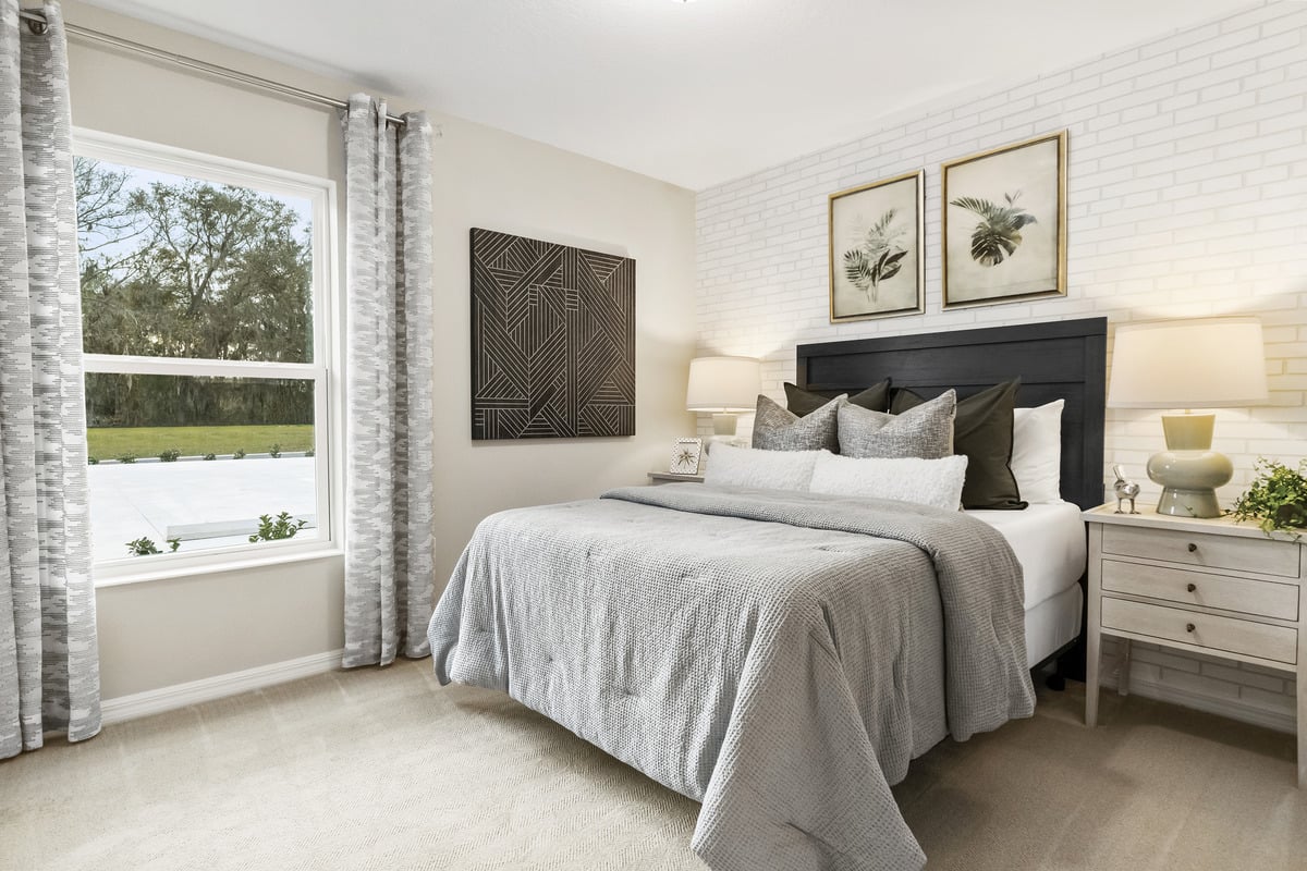 Spacious secondary bedrooms