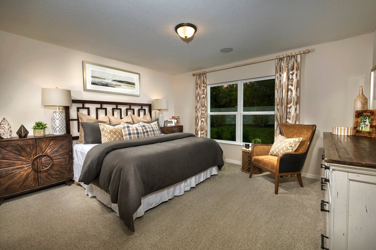New Homes in Palm Bay, FL - Gardens at Waterstone Plan 1541 Primary Bedroom