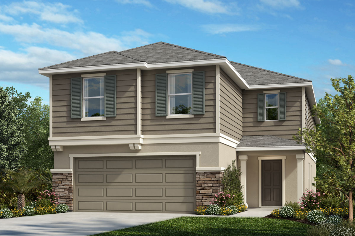 Exterior E with optional stone