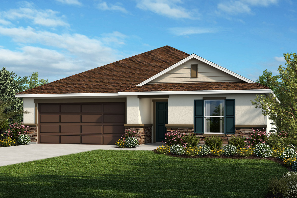 Exterior F with optional stone