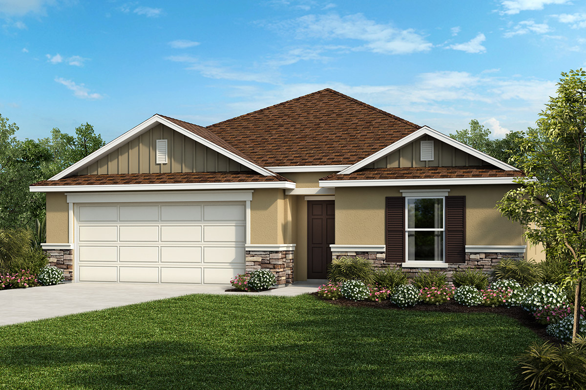 Exterior H with optional stone