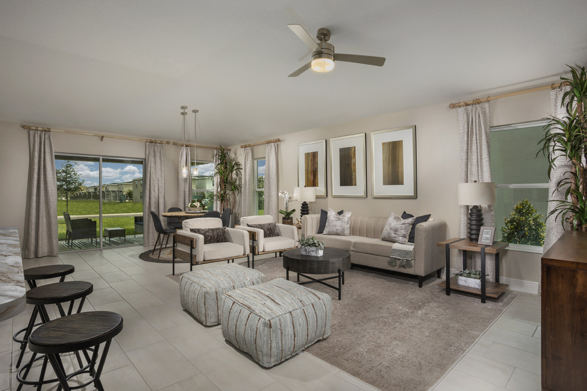 New Homes in Davenport, FL - Bellaviva I at Westside Plan 1662 Great Room