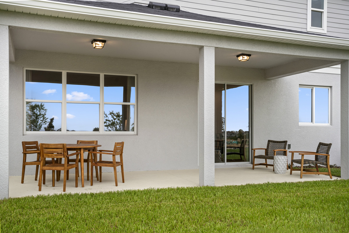 Extended covered patio