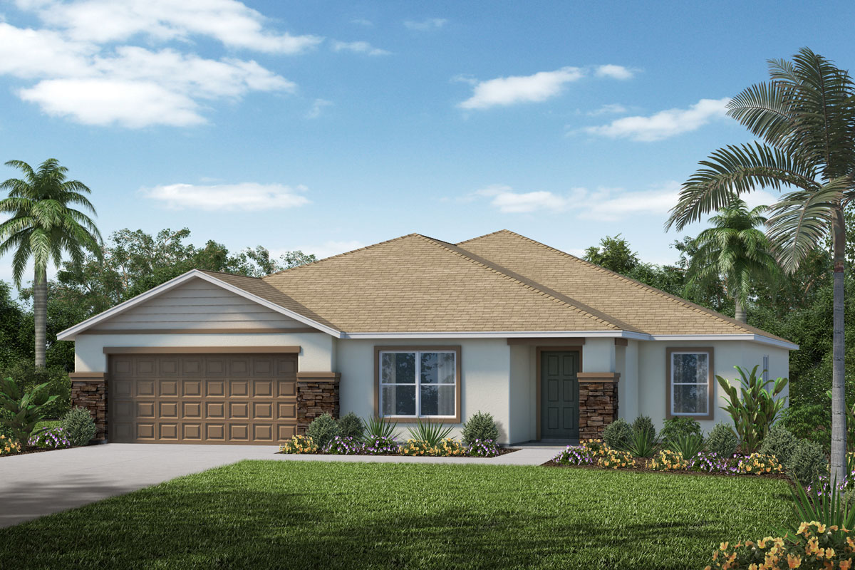 Exterior A with optional stone