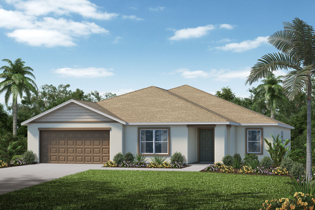 New Homes in Palm Bay, FL - Gardens at Waterstone Plan 2668 Elevation A